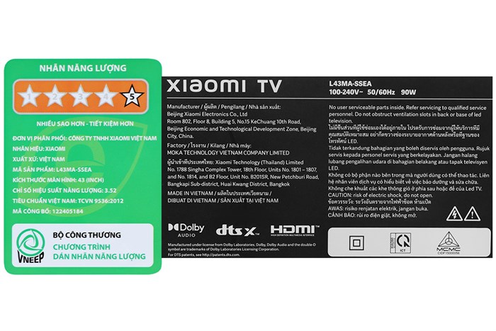 Google Tivi Xiaomi QLED 4K A Pro 43 Inch 2025 L43MA-SSEA